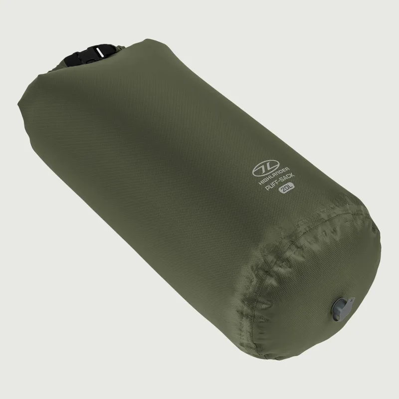 20L Puff Sack Inflation Dry Bag - Olive Green-3