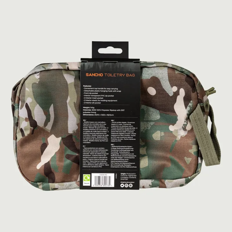 Sancho Tactical Toiletry Bag - HMTC Camo-5
