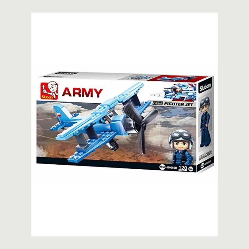 Sluban Bricks Biplane - B0666B-1