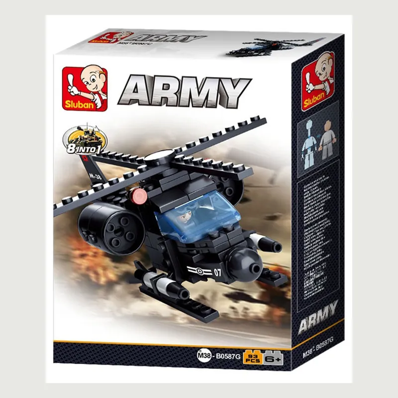 Sluban Bricks Helicopter - B0587G-1