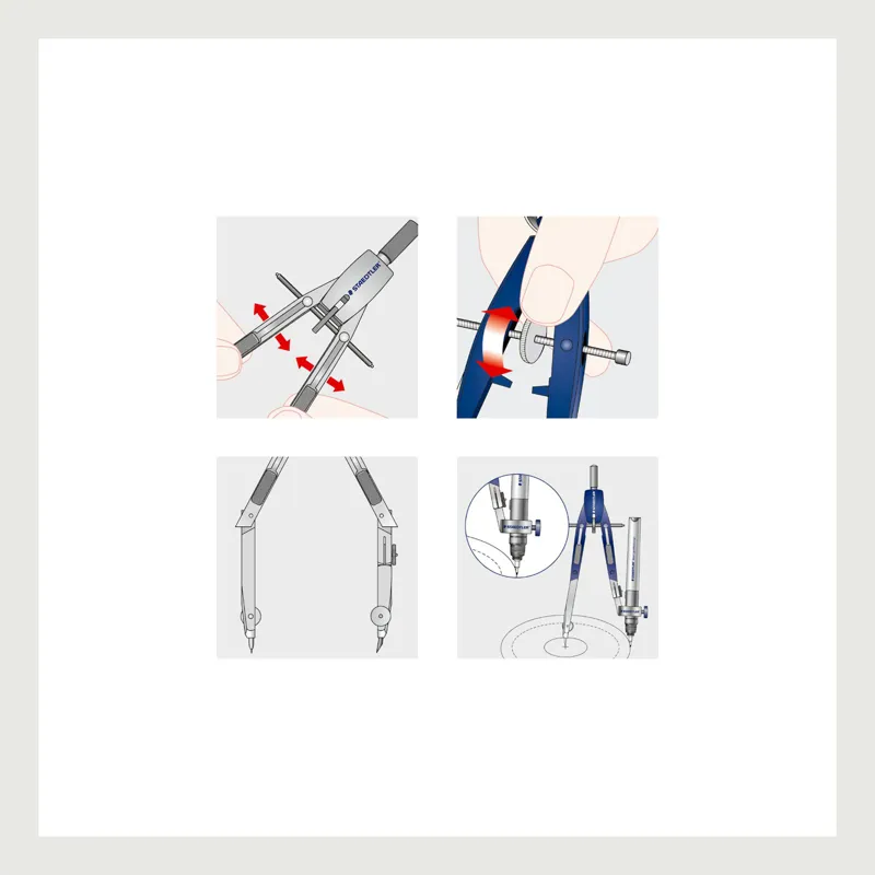 Staedtler 553 Quick Setting Compass-8