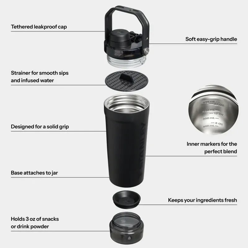 0.59L Stanley Vitalize Shaker 2.0 - Black-4