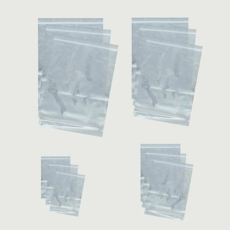 Web-Tex Zip-Lock Self-Seal Bags - Clear