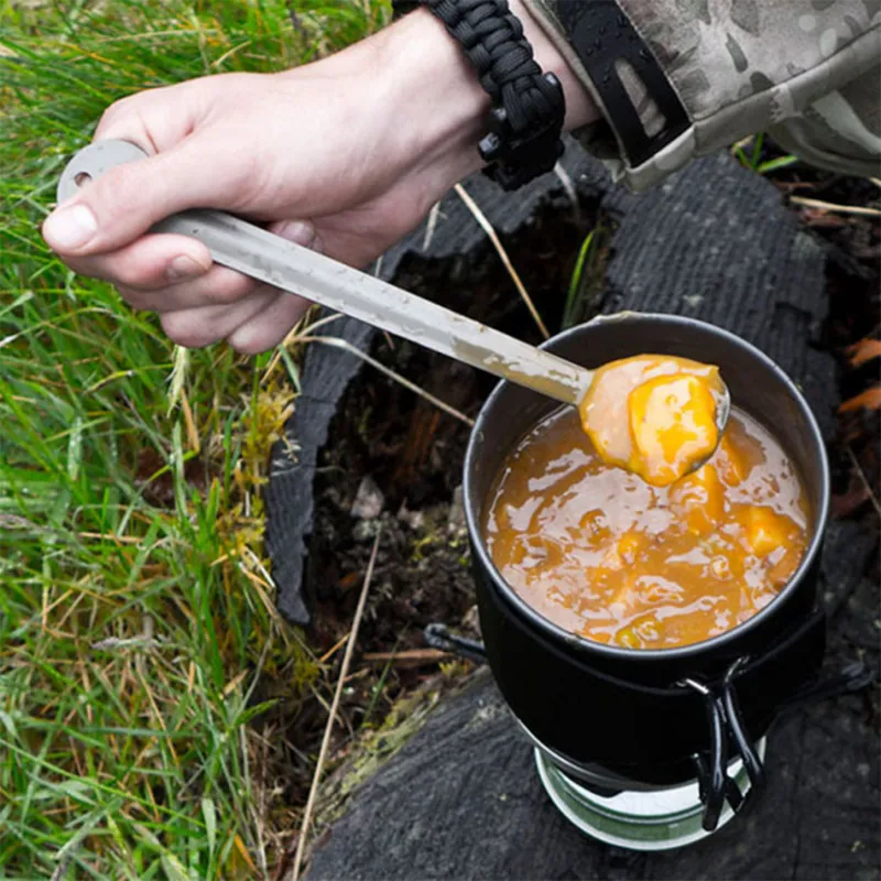 Aluminium Long Ration Spoon - Grey-2