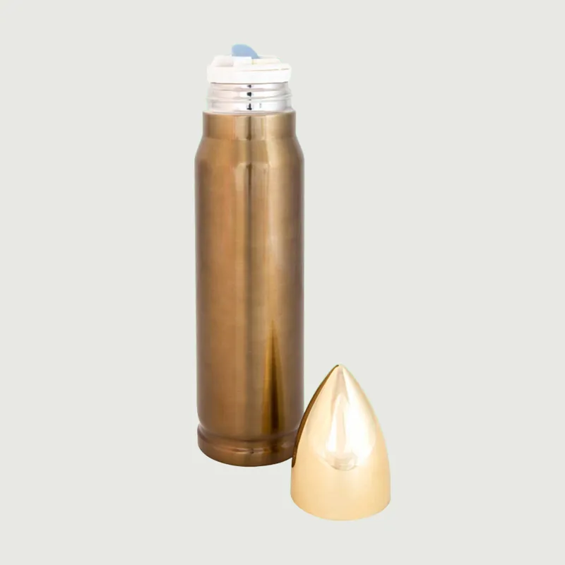 500ml Bullet Flask - Brass Coloured-2