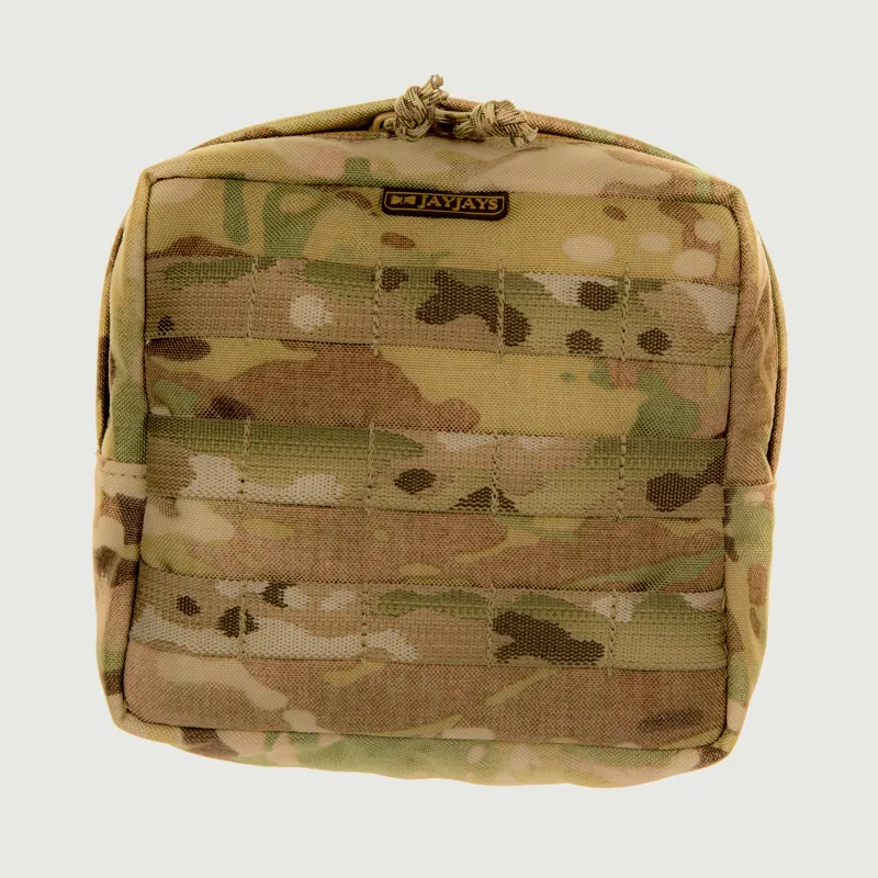 JayJays Molle Zip-Top Pouch 35 - 3 Row 5 Pal - Multicam-2