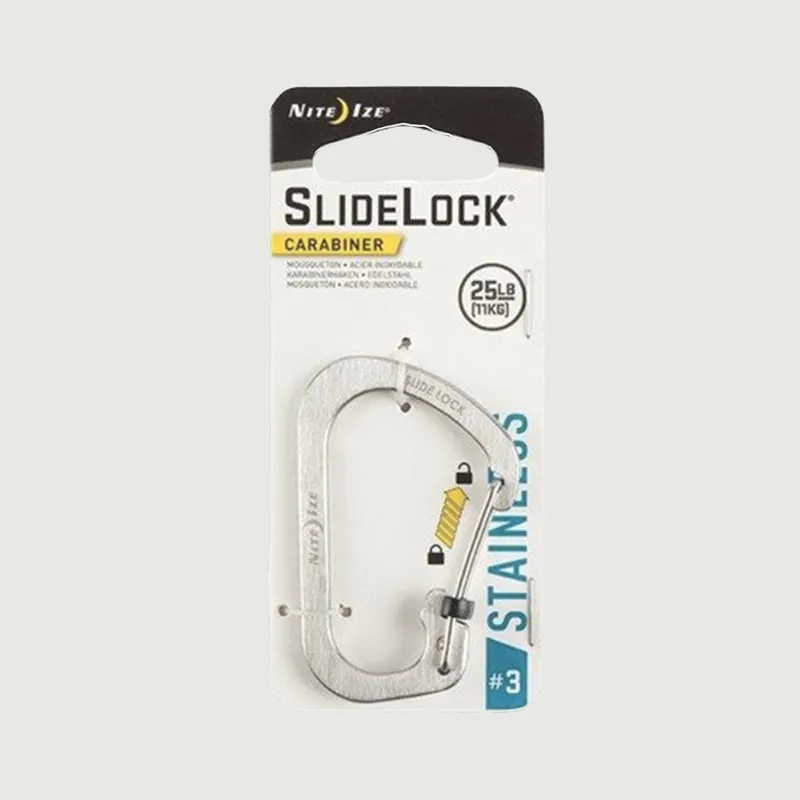 SlideLock Carabiner Size 3 - Stainless Steel