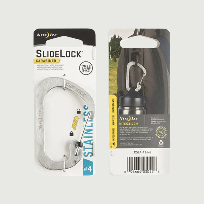 SlideLock Carabiner Size 4 - Stainless Steel