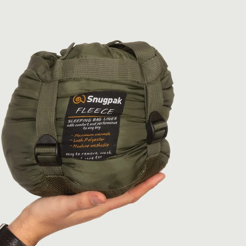 Snugpak Fleece Sleeping Bag Liner - Olive Green-2