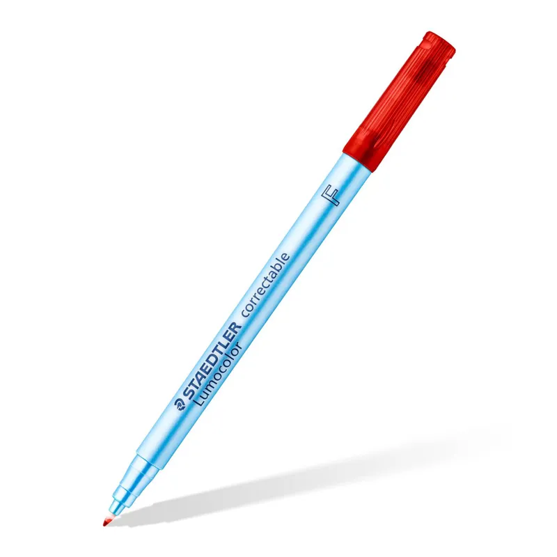 305 Staedtler Lumocolor Correctable Fine Pen - Red-1