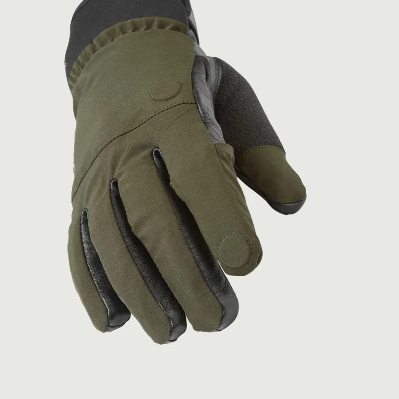 SealSkinz Waterproof All Weather Shooting Glove - Broome Olive-2