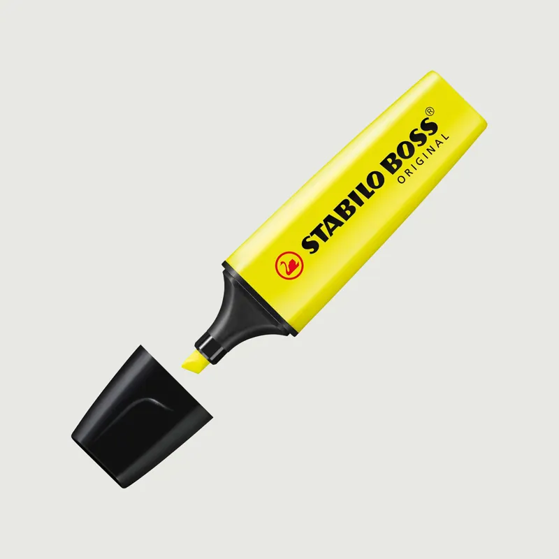Stabilo Boss Original Fluorescent Highlighter - Yellow-1