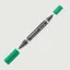348 Staedtler Permanent Duo Pen - Green