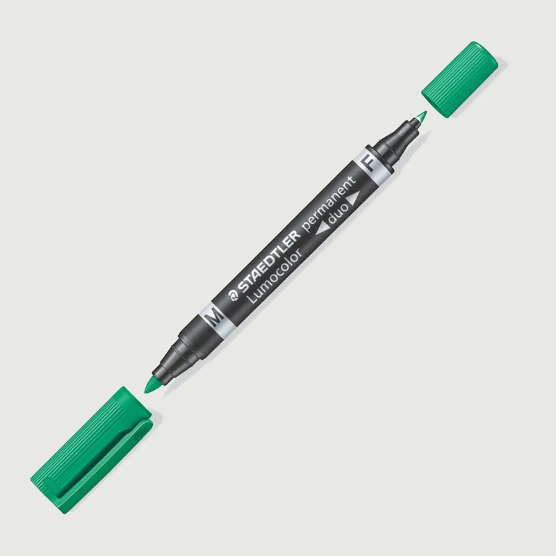 348 Staedtler Permanent Duo Pen - Black-2