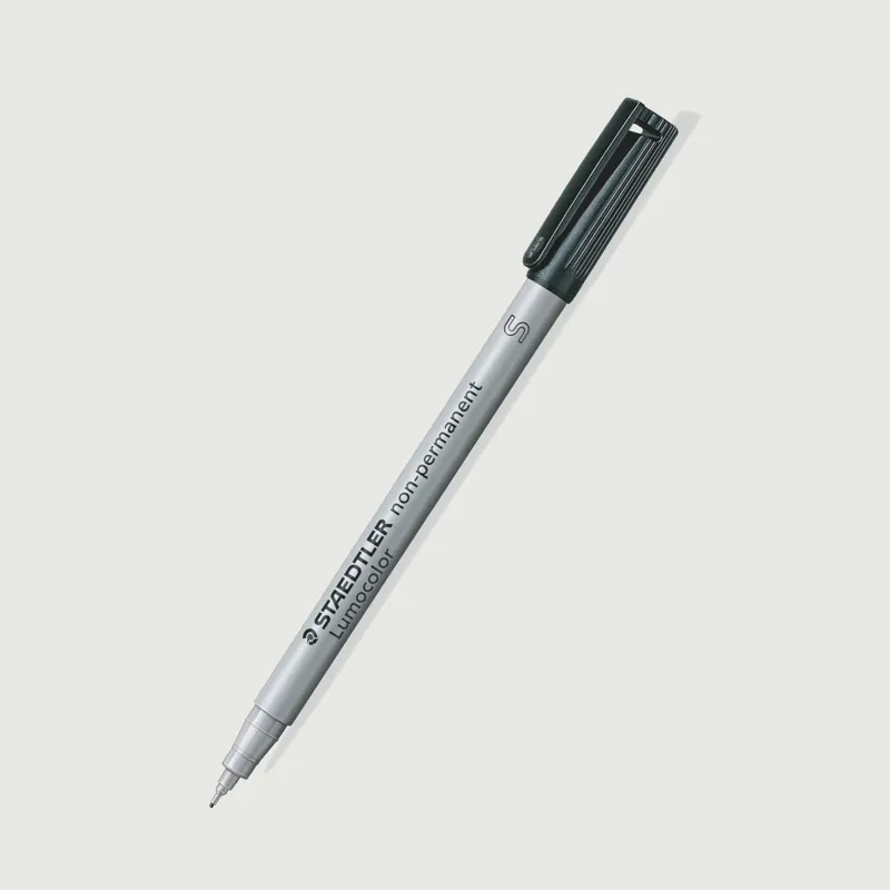 311 Staedtler Non-Perm Superfine Pen - Red-1
