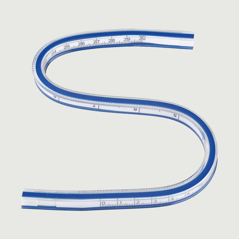 40cm Flexible Curve Ruler - Blue