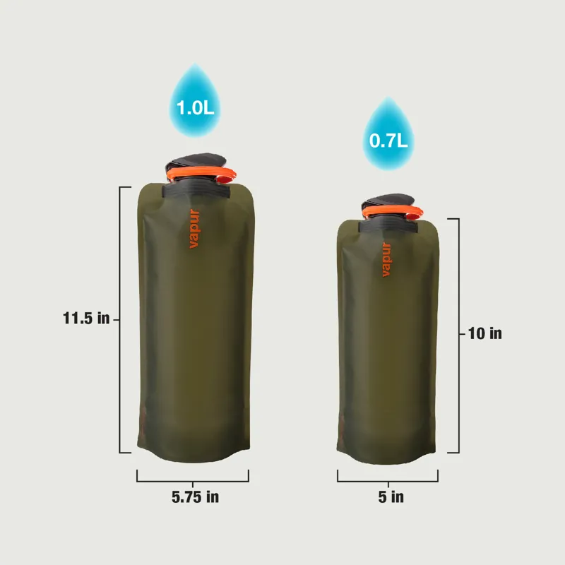 0.7L Vapur Wide Mouth - Eclipse - Olive Green-3